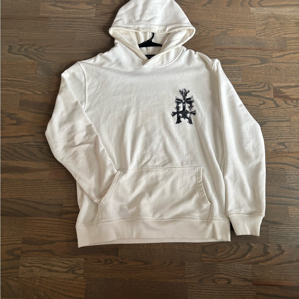 Chrome Hearts White/Black multi cross hoodie